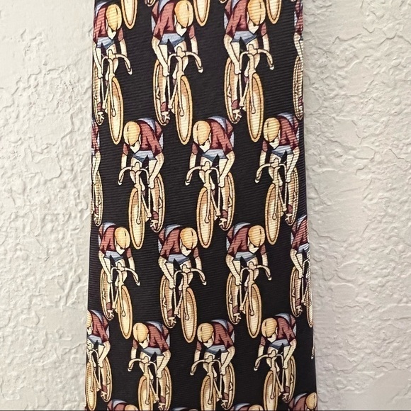 utopia Other - CYCLIST necktie black and yellow, Utopia, measurement shown, statement piece.